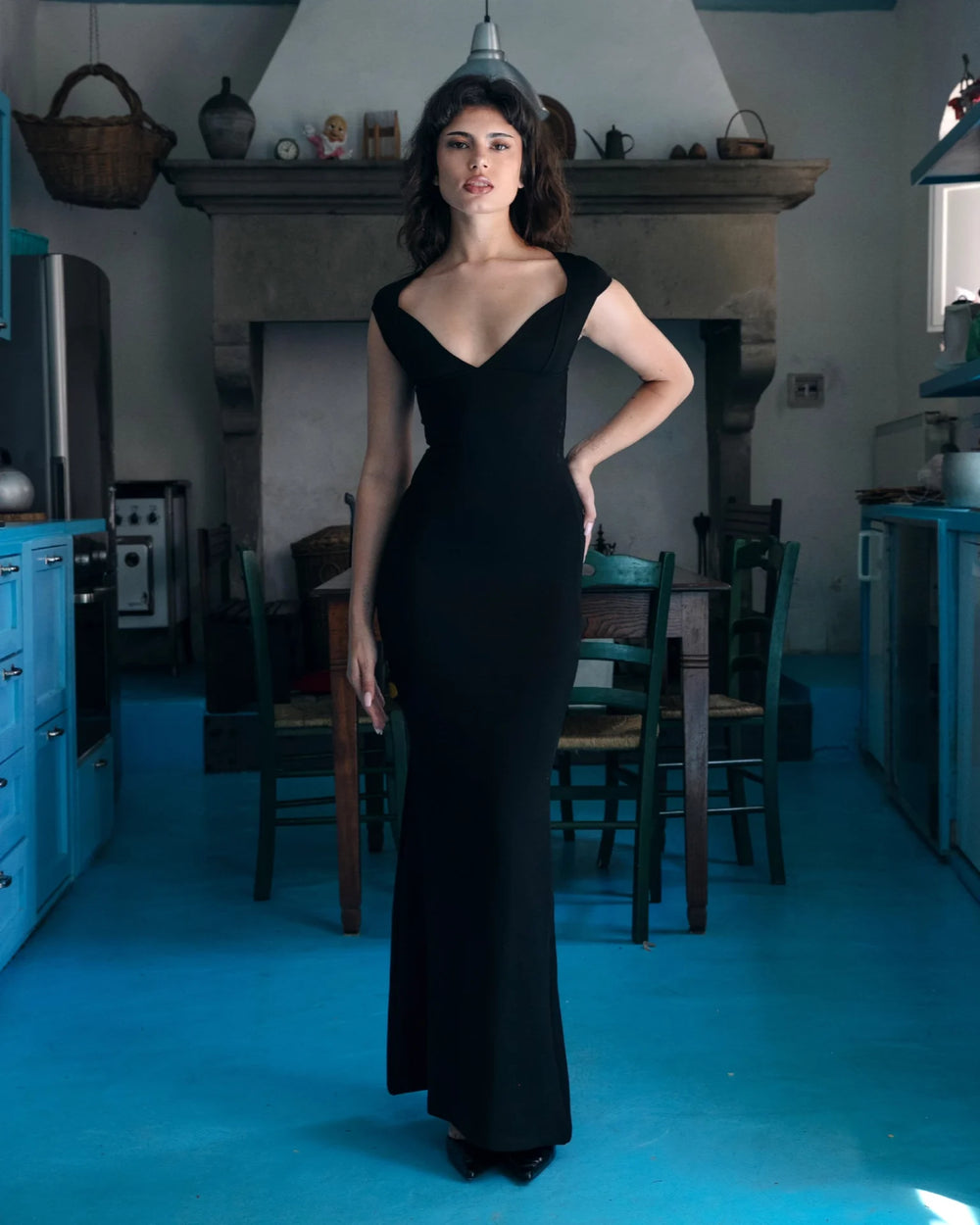 angelina maxi dress black Angelina maxi